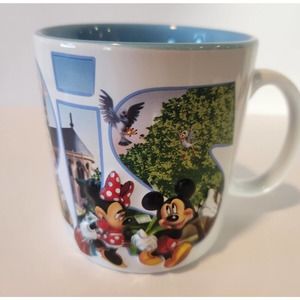 Disneyland Resort Paris Official Mickey & Minnie Mouse Extra Large 3D Mug White